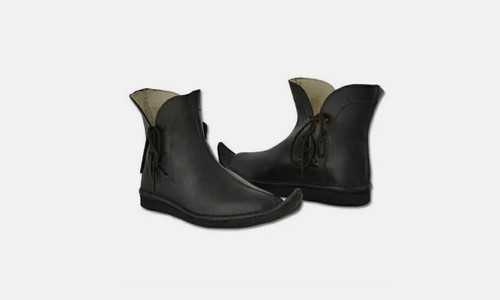 Viking leather boots medieval - boots,
