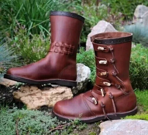 Medieval 100 leather shoes - medieval, 100%