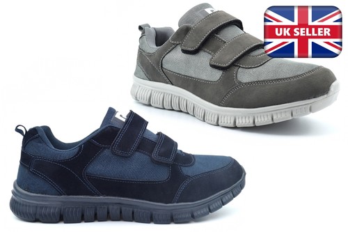 Mens touch fasten trainers - touch,