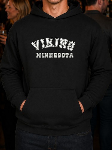 Viking minnesota black hoodie - viking,,